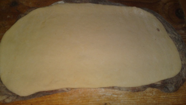 Pruhovaný kysnutý koláč (fotorecept) - obrázok 9