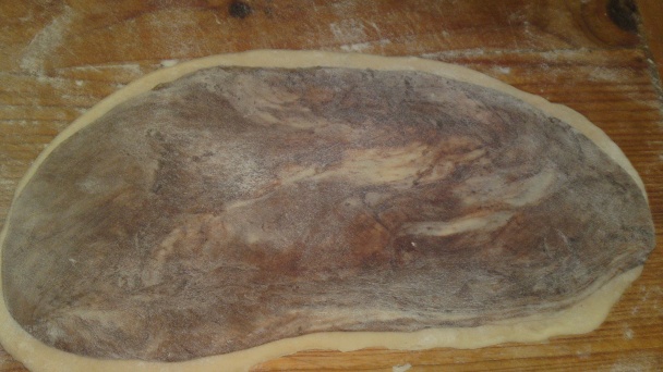 Pruhovaný kysnutý koláč (fotorecept) - obrázok 11