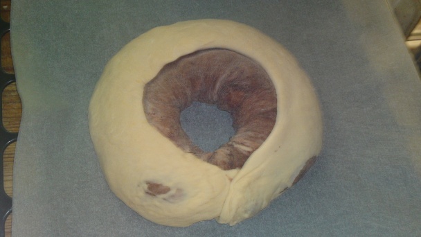 Pruhovaný kysnutý koláč (fotorecept) - obrázok 13