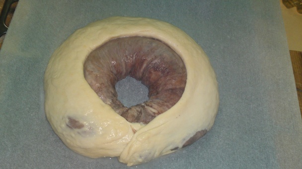 Pruhovaný kysnutý koláč (fotorecept) - obrázok 14