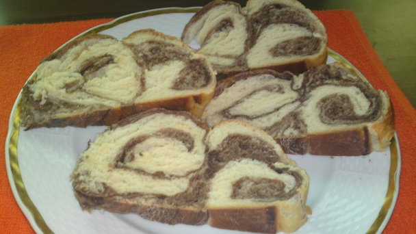 Pruhovaný kysnutý koláč (fotorecept) - obrázok 17
