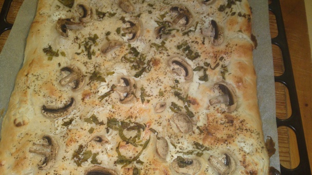 Smotanový posúch so šampiňónmi a s medvedím cesnakom (fotorecept) - obrázok 12