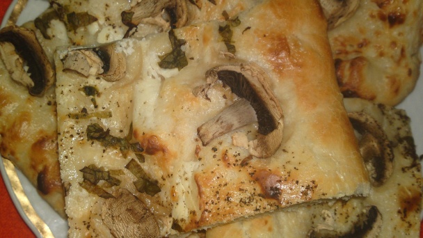 Smotanový posúch so šampiňónmi a s medvedím cesnakom (fotorecept) - obrázok 14