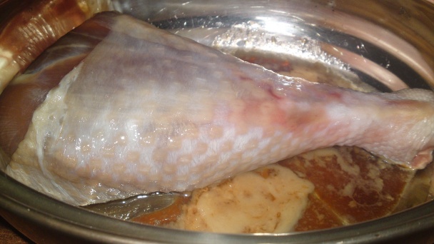 Pomaly pečené morčacie stehno po židovsky (fotorecept) - obrázok 4