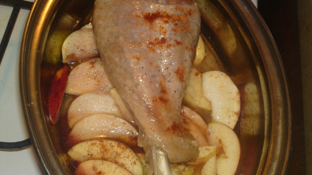 Pomaly pečené morčacie stehno po židovsky (fotorecept) - obrázok 9