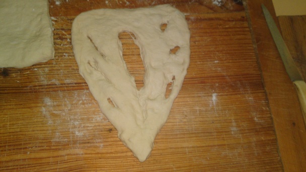 Fougasse - francúzsky chlieb v tvare listu z Provensálska (fotorecept) - obrázok 11