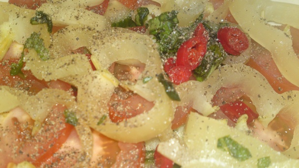 Grécky šalát na pikantný spôsob (fotorecept) - obrázok 7