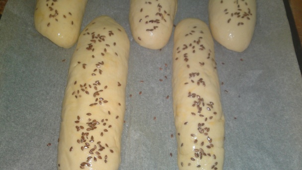 Jemné maslové bagety s ľanovými semienkami (fotorecept) - obrázok 15