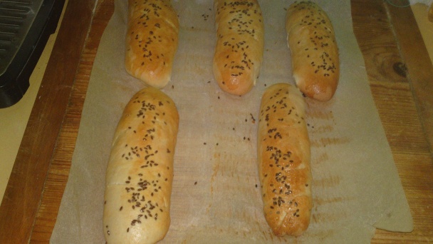 Jemné maslové bagety s ľanovými semienkami (fotorecept) - obrázok 16