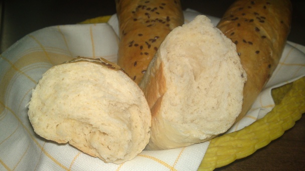Jemné maslové bagety s ľanovými semienkami (fotorecept) - obrázok 18