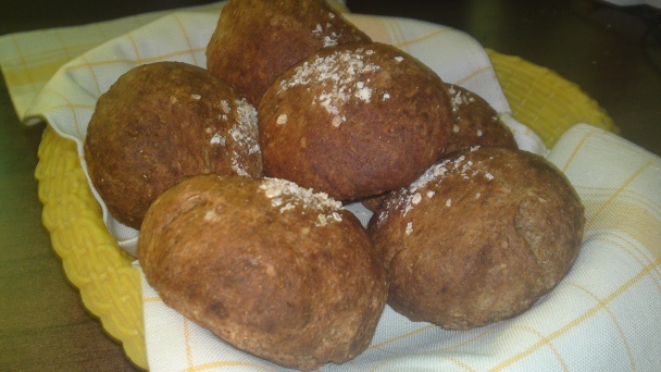 Rýchle zdravé žemle zo špaldovej celozrnnej múky a ovsených vločiek (fotorecept) - obrázok 9