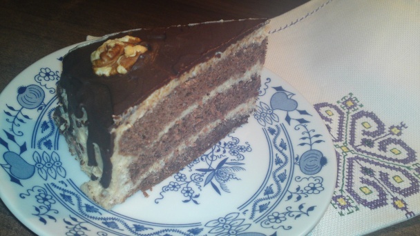 Torta plná orechov s rumom a čokoládou na štýl Op Art (fotorecept) - obrázok 23