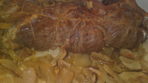 Roláda z hovädzieho pupku na dubákoch (fotorecept) - obrázok 13