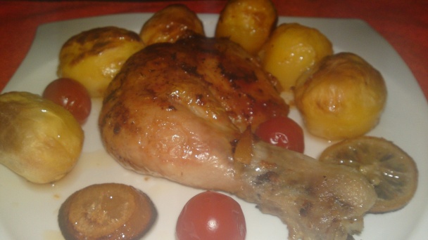 Pečené kuracie stehná v marináde z citrónov, cesnaku, oleja a peperoncino maciato (fotorecept) - obrázok 20