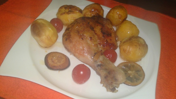 Pečené kuracie stehná v marináde z citrónov, cesnaku, oleja a peperoncino maciato (fotorecept) - obrázok 21