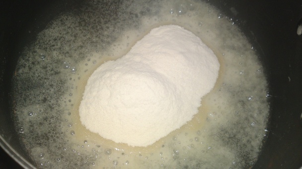 Zasmažená polievka z miešanej mrazenej zeleniny s krupicovými haluškami (fotorecept) - obrázok 8