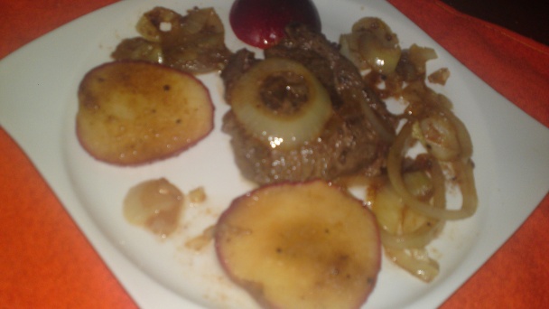 Bravčová pečeň na prírodno s prílohou zo skaramelizovaného jablka a cibule (fotorecept) - obrázok 8