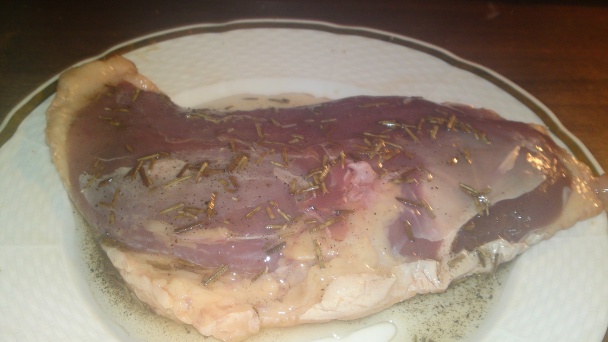 Pečené kačacie prsia na rozmaríne s granátovým jablkom v karamelovej omáčke (fotorecept) - obrázok 4