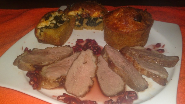 Pečené kačacie prsia na rozmaríne s granátovým jablkom v karamelovej omáčke (fotorecept) - obrázok 14