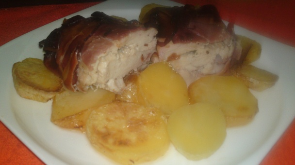 Kuracie prsia plnené bylinkovým maslom obalené v schwarzwaldskej šunke (fotorecept) - obrázok 10