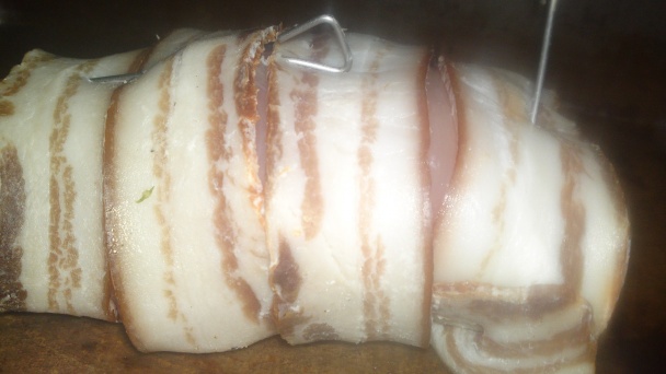 Jarné kuracie prsia plnené bryndzou a špenátom obalené údenou slaninkou (fotorecept) - obrázok 13