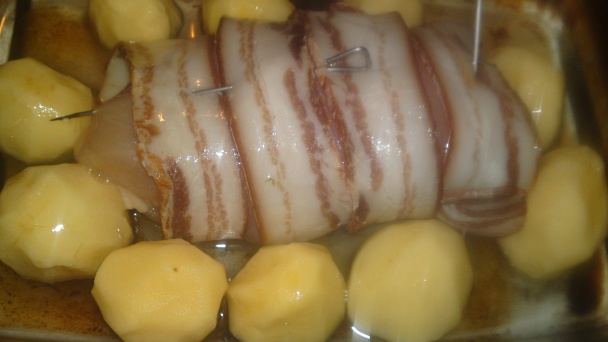 Jarné kuracie prsia plnené bryndzou a špenátom obalené údenou slaninkou (fotorecept) - obrázok 14