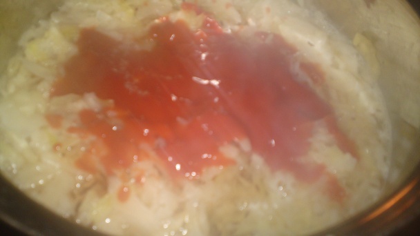 Paradajková kapusta s roštenkou (fotorecept) - obrázok 3