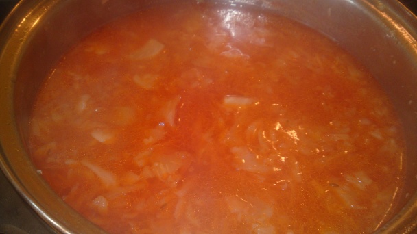 Paradajková kapusta s roštenkou (fotorecept) - obrázok 11