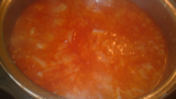 Paradajková kapusta s roštenkou (fotorecept) - obrázok 12