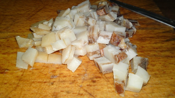 Halušky s vajcom, cibuľkou a údenou slaninkou (fotorecept) - obrázok 11