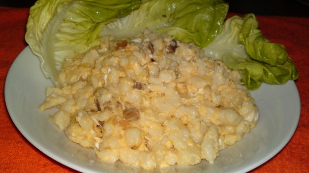 Halušky s vajcom, cibuľkou a údenou slaninkou (fotorecept) - obrázok 17