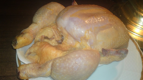 Pečené francúzske kura na masle a Chardonnay s pečenými kuriatkami (fotorecept) - obrázok 1