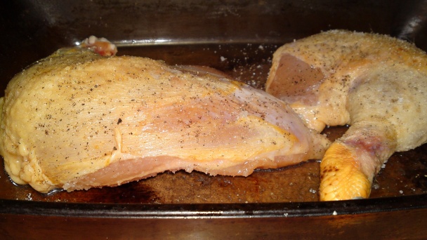 Pečené francúzske kura na masle a Chardonnay s pečenými kuriatkami (fotorecept) - obrázok 4