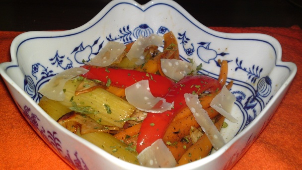 Dusená jarná zelenina s dubákmi na Chardonnay s parmezánom (fotorecept) - obrázok 12