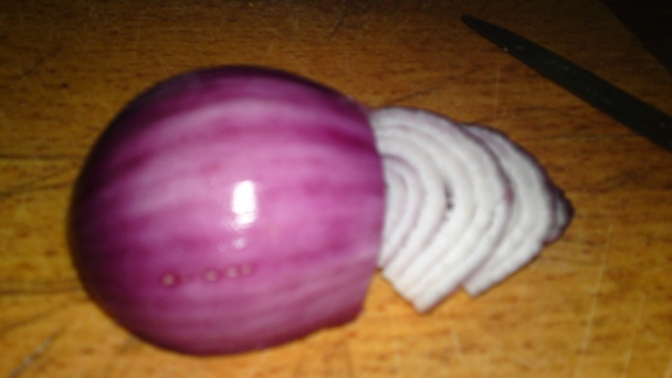 Predjedlo z baklažánu, cukety, červenej cibule a prosciutto crudo (fotorecept) - obrázok 5