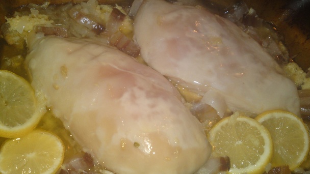 Pečené kuracie prsia na masle, údenej slanine, zázvore, citróne a mede (fotorecept) - obrázok 12