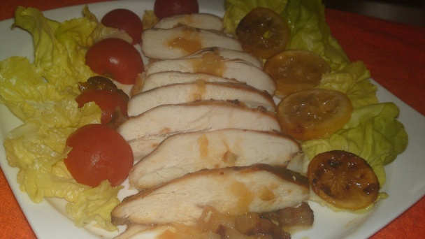 Pečené kuracie prsia na masle, údenej slanine, zázvore, citróne a mede (fotorecept) - obrázok 14