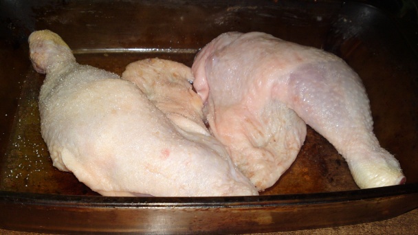 Pečené kuracie stehná s medom, zázvorom, pomarančom a borievkami (fotorecept) - obrázok 1