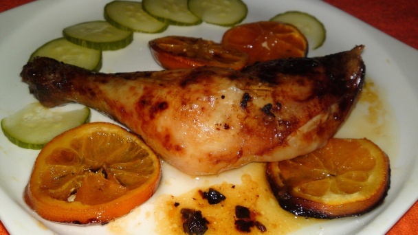 Pečené kuracie stehná s medom, zázvorom, pomarančom a borievkami (fotorecept) - obrázok 12