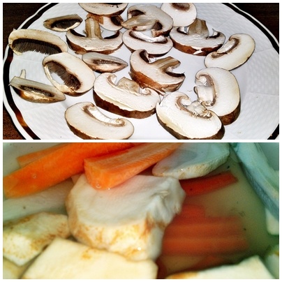 Teľacie líčka pomaly pečené na Chardonnay s jablkom, portobello a zeleninou (fotorecept) - obrázok 3