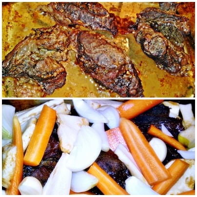 Teľacie líčka pomaly pečené na Chardonnay s jablkom, portobello a zeleninou (fotorecept) - obrázok 6