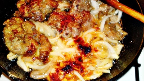 Kuracia pečeň na údenej paprike a údenej slanine z mangalice (fotorecept) - obrázok 12