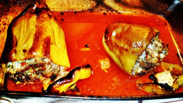 Biber Dolmasi - turecké plnené papriky (fotorecept) - obrázok 14