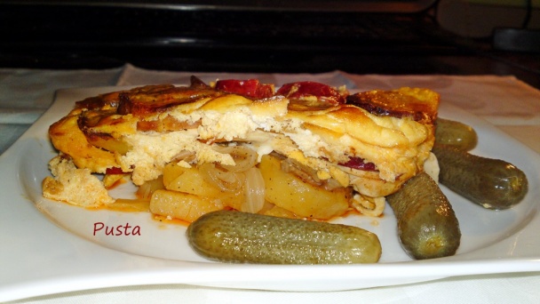 Zapekané prekladané zemiaky s dubákmi a Pick klobásou (fotorecept) - obrázok 19