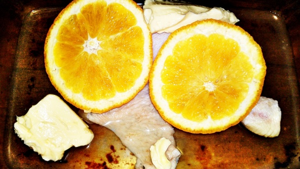 Pečené kuracie stehno na masle a pomarančoch (fotorecept) - obrázok 5