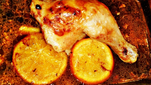 Pečené kuracie stehno na masle a pomarančoch (fotorecept) - obrázok 6