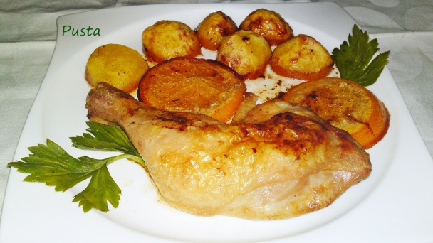 Pečené kuracie stehno na masle a pomarančoch (fotorecept) - obrázok 7