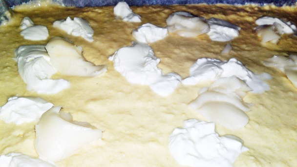 Prósza-slaný zemiakový koláč s kyslou smotanou (fotorecept) - obrázok 8