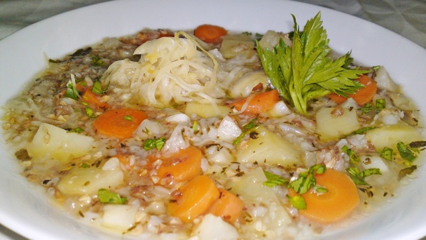 Pestrá pohánková polievka s kyslou kapustou (fotorecept) - obrázok 13