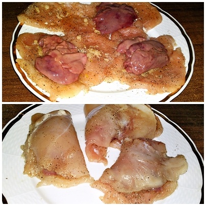 Vyprážané kuracie prsia plnené kuracou pečeňou (fotorecept) - obrázok 4